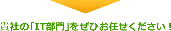 貴社の「IT部門」をぜひお任せください!